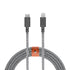 Native Union Belt Cable USB-C to Lightning 10ft, Ultra-Strong Reinforced Cable for iPhone 14, 13 and Earlier (Zebra)