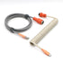 KCSJXF Reverse Coiled USB-C Keyboard Cable, Double-Sleeved Mechanical Keyboard Cable with Detachable Metal