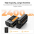 K&F Concept 2400mAh DMW-BLK22 Battery and Dual Slot LCD Charger for Panasonic Lumix Cameras