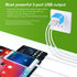 Sicodo Charger Plug, Charging Block 5-Pack 3.1Amp 3-Port USB Charger Cube for iPhone and Samsung Galaxy