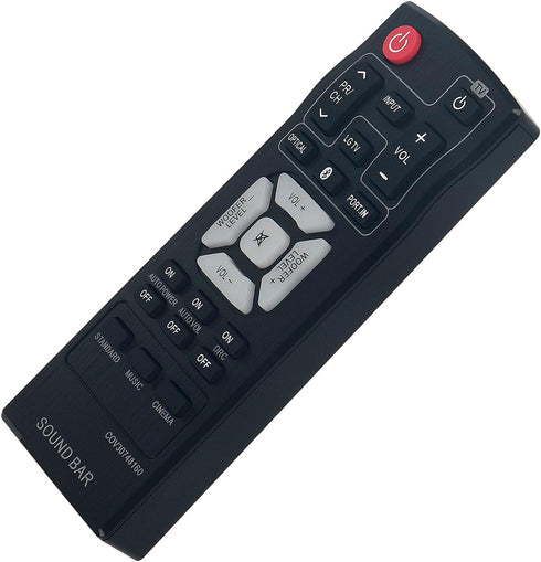COV30748160 Remote for LG 2.1ch Sound Bar Audio System NB2540 NB2540A S24A1-W NB2540D Sub