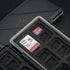 36 Slots Memory Card Case Holder, Water-Resistant Keeper Wallet for 12 SD SDHC SDXC + 24 TF MSD MicroSD MicroSDHC