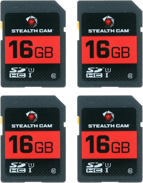 STEALTH CAM 16GB SD Card, High-Speed Data Transferring Storage for Game Trail Hunting Scouting Photo Video Recording