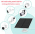 Solar Panel for Wireless Security Camera Outdoor - USB C & Micro USB 5W Solar Panel with 9.8ft USB Cable