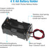 QTEATAK 4 1.5V x AA Batteries Battery Holder Wire Leads