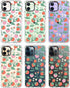 MOSNOVO Clear Shockproof TPU Case for iPhone 12 & 12 Pro, Buffertech 6.6 ft Drop Impact, Strawberry Garden Design