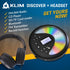 KLIM MP3 Discover with Headphones - Portable CD Player Walkman with Long-Lasting Battery - New - Radio FM - Compatible