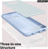 oakxco for Samsung Galaxy S8 Phone Case Liquid Silicone, Cute Thin Slim Soft Rubber TPU Plain Smooth Gel Cover - Aqua