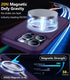 BossKiss Ultra Strong Magnetic iPhone 15 Pro Case, Slim Translucent Matte, Deep Purple, with Glass Screen & Camera