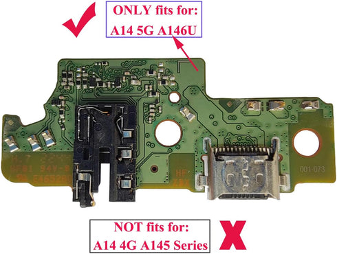 Galaxy A14 5G A146U USB Charging Port Dock Connector Charger Board Flex Cable Replacement for Samsung Galaxy A14
