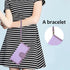 Asuwish iPhone 12 Pro Wallet Case: Purple Flip Cover with Tempered Glass, Zipper Card Holder & Crossbody Strap for