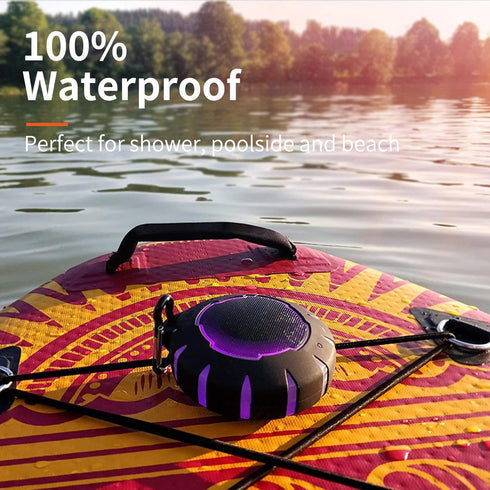 HEYSONG Waterproof Shower Bluetooth Speaker, Durable Portable Speaker with HD Sound, Wireless Outdoor Speaker for Pool,