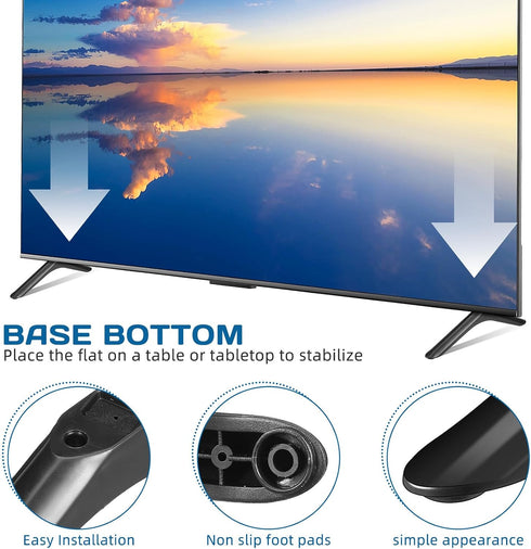 32 Inch 32 Inch NUOBESTY Universal Tv Stand Legs Tv Feet Tabletop with Screws Replacement Tv Stand Mount Leg for Smart