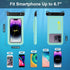 Floating Waterproof Phone Pouch, IP68 Waterproof Phone Case for iPhone 15 14 13 Pro Max Samsung Galaxy, Up to 6.7''