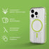 Tech21 Evo Crystal Kick Case for iPhone 15 Pro - Compatible with MagSafe - Impact Protection Case - Lime