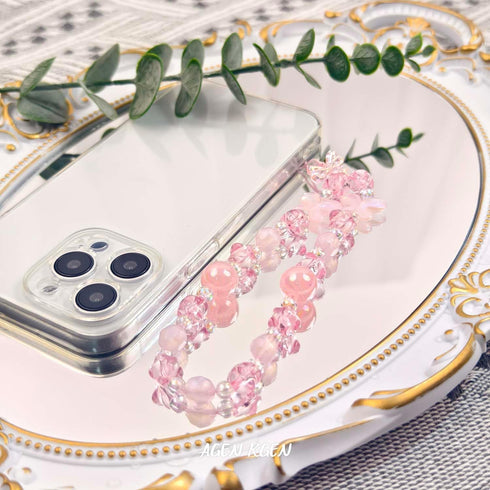Phone Charms Cute Beaded Lanyard Wrist Strap, Aesthetic Cell Phone Keychain, Cute Phone Charms for Women