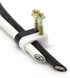 THE CIMPLE CO Dual Coaxial Cable Clips, Cat6 Electrical Wire Clip, 1/2 in Screw Clip and Fastener, White (10 Pieces)