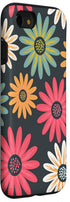 iPhone SE (2020) / 7 / 8 Floral Daisy Flowers Case, Pink Green Orange Grey Pattern AEN021