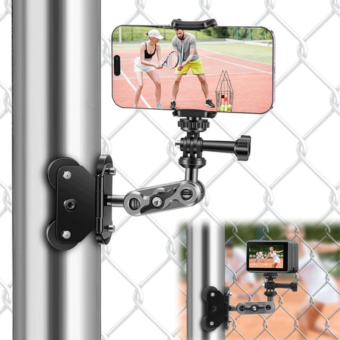 EEEKit Magnetic Fence Mount Compatible with Mevo Start, GoPro, iPhone and Action Cameras,