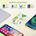 Smallest Portable Charger with Built-in Cables, 6000mAh Ultra Slim Power Bank, Lightweight USB C Phone Charger