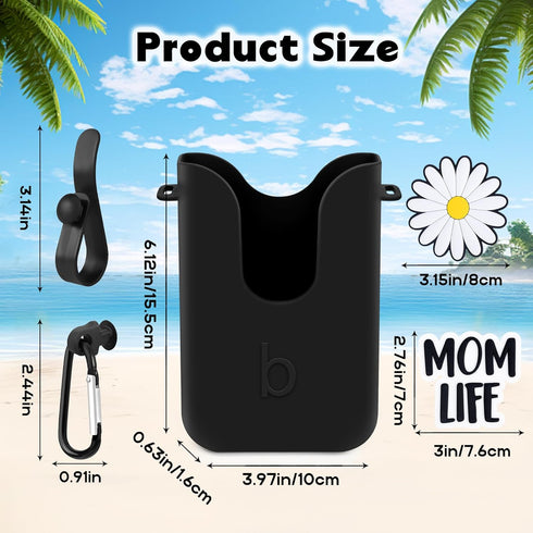 Oudizz 2Pcs 2Pcs Silicone Phone Holder Compatible with Bogg Bag, Phone Case Holder Charms Accessory for All Beach