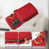 Furiet Wallet Case for Samsung Galaxy S21 Ultra 5G, Shoulder Strap Ring Buckle, Luxury PU Leather Zipper Flip Organ