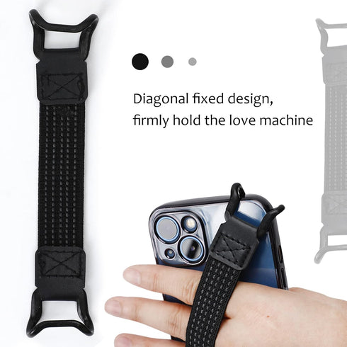 3 Pack Mobile Phone Security Hand Strap Holder for 5.2-7.5 Inch Smartphones, Universal Drop Prevention Elastic Bundle