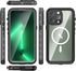 Waterproof Case for iPhone 14 Pro Max, Black, Snowproof & Shockproof with Built-in Screen Protector