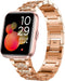 ID208 Plus Smart Watch Bands, Lamshaw Women Jewelry Bling Diamond Metal Dressy Strap for Quican ID208 Plus