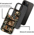 Akinmi 16 16 Case for iPhone Pro,Vintage Flowers Entwined Bookshelf Exquisitely Pattern Double Protective Phone Cover