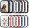 Haojavo 14 Pack Case with Tempered Glass Screen Protector for Apple Watch Series 9 8 7 41mm, Slim Fit Scratch Resistant