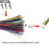JST GH 1.25mm Connector Kit, 80 PCS Male Housing Plug Connectors with 500 PCS Plug Terminals, 2-10 Pin