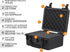 MEIJIA Portable IP67 Waterproof Hard Case - Elegant Black Camera Case with Customizable Fit Foam Insert