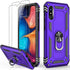 IKAZZ for Galaxy A10e Case with Screen Protector, Military Grade Shockproof Heavy Duty Phone Cover with Magnetic