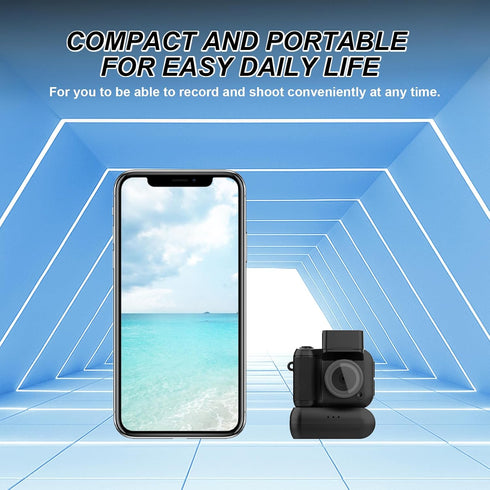 HOFAOUG 32GB Mini Camera Keychain Mini Retro Camera Cameras Keychain Built-in Memory Card Best Choice for Travel Vlog