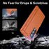 Samsung Galaxy Z-Fold-6 Case with Screen Protector, Slim Hinge Lightweight Stand, Wireless Charging - Orange