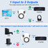 1 2 1 2 1M MEIRIYFA Digital Optical Splitter Adapter Cable in Out, Toslink Digital Fiber Optic Audio Splitter Male