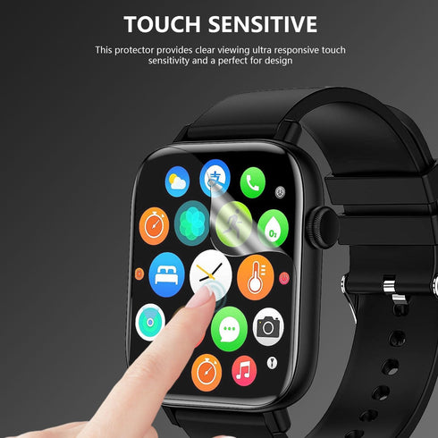 8 Pack Smartwatch Screen Protector, Soft TPU Protect Film for Various Models (Not Tempered Glass)
