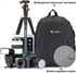 TARION Professional Camera Bag, Waterproof Backpack with Laptop Compartment for DSLR SLR Mirrorless Photography, Grey