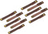 MECCANIXITY Pack of 5 Leather Cable Straps, 90x12mm Portable Cord Organizer Clips for Brown Earphone Management