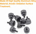 20 Pieces 6#-32 Computer Case Screws, Anodized Aluminum Thumbscrews, Fully Threaded Knurled Thumbscrews (Black)