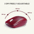 Wireless Keyboard and Mouse Combo, 2.4G Full-Sized Keyboard and Mouse, Dual-System for Computer/Laptop (Wine Red)