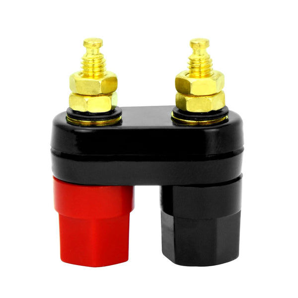 Conext Link 2 pcs Dual 2 Way Banana Plug Jack Speaker Amplifier Terminal Binding Post (16906)