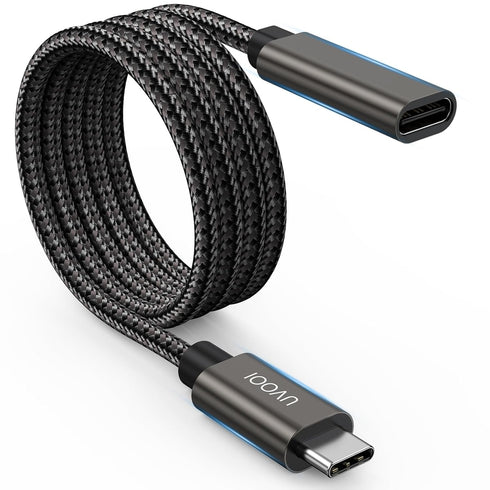USB C Extension Cable 3.3FT, USB Type C Male to Female Extender, 100W/10Gbps USB 3.1 Gen2 Fast Charging & Sync for