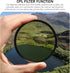 EYSOFT 52mm 16 15 14 13 12 11,Upgrade Clip-on CPL Phone Camera Lens Filter Kit, Circular Polarizer Polarizing Filter