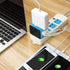 Travel Adapter Worldwide, Universal International Power Plug Adapter with 2.4A 3xUSB-A and 3.0A Type-C Charger
