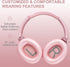 ZIHNIC Active Noise Cancelling Headphones, 40H Playtime Wireless Bluetooth Headset with Deep Bass Hi-Fi Stereo Sound,