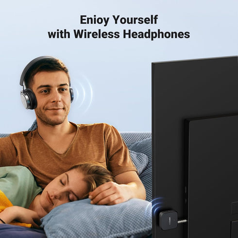 UGREEN Bluetooth 5.2 Transmitter for TV, Dual Pair Wireless Bluetooth Transmitter Receiver for Airpods, Earbuds,