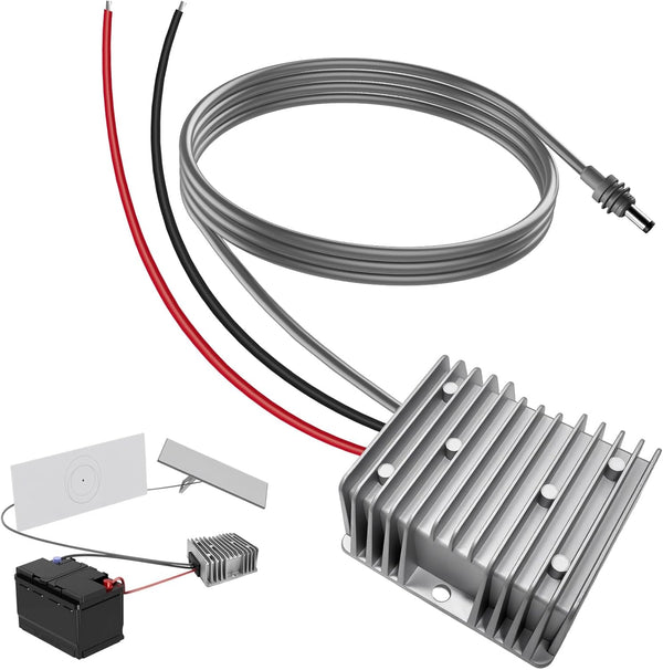 Highfound DC 12V/24V to 57V 4.5A Power Cord Converter for Starlink Gen 3
