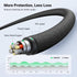UGREEN 3.5mm Braided Audio Cable, 4-Pole Hi-Fi Stereo TRRS Male to Male AUX Cord for iPad, Samsung, Headphones, 3FT